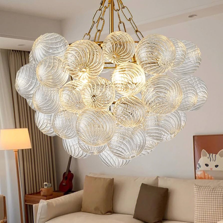 Bubble chandelier ゴールド LED対応 Chandelier, Gold Bubble Chandelier, 20 Inch Bubble Chandelier
